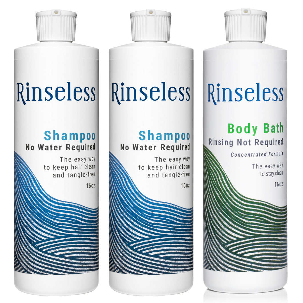 Rinseless No Rinse Shampoo + Body Wash