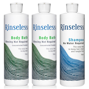 Rinseless No Rinse Body Wash + Shampoo